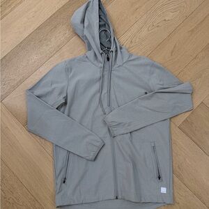 Vuori Women’s Light Gray Hooded Windbreaker